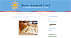Desktop Screenshot of gardenmontessorischool.com