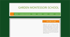 Desktop Screenshot of gardenmontessorischool.org
