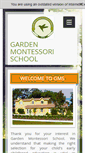 Mobile Screenshot of gardenmontessorischool.org